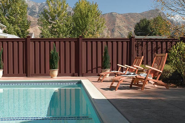 Trex Composite Fence Around Backyard Pool Trex Composite Fence Around Backyard Pool